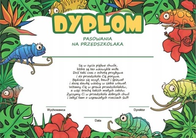 DYPLOM PASOWANIA NA PRZEDSZKOLAKA