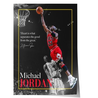 Plakat Michael Jordan Chicago Bulls Legenda NBA A3 Jakość Fotograficzna