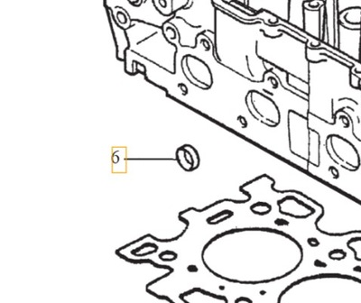 VOLVO C30 S40 V50 S80 V70 ЗАГЛУШКА ГБЦ 1.6D OE фото