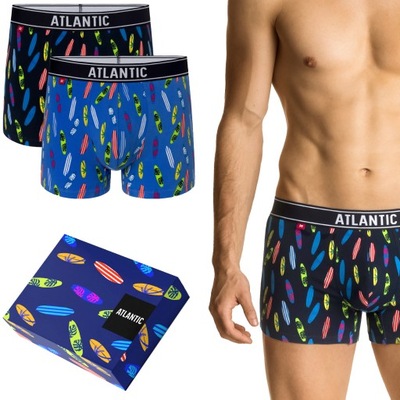 2-PACK szorty męskie ATLANTIC dopasowane 2GMH012