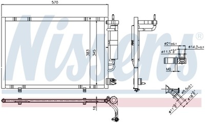 RADUADOR DE ACONDICIONADOR NISSENS NIS 940277  