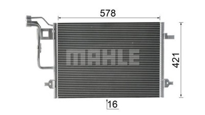 CONDENSADOR RADUADOR DE ACONDICIONADOR VW PASSAT B5 SKODA SUPERB TDI  