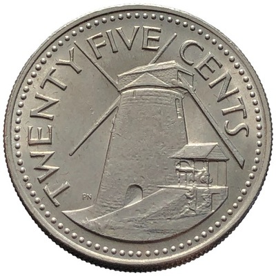 87022. Barbados - 25 centów - 1978r.