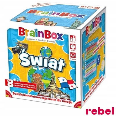 Gra planszowa BrainBox - Świat (druga edycja) Rebel