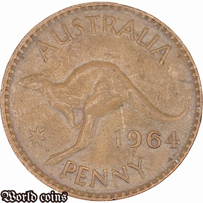1 PENNY 1964 BEZ KROPKI - AUSTRALIA
