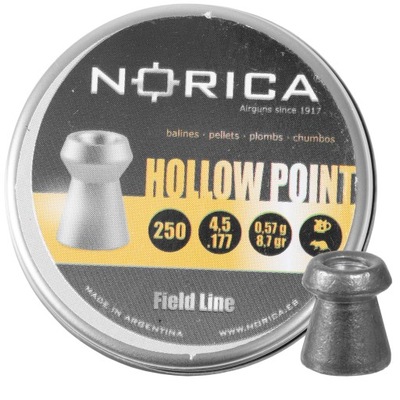 Śrut Norica Hollow Point 4,5 mm 250 szt.