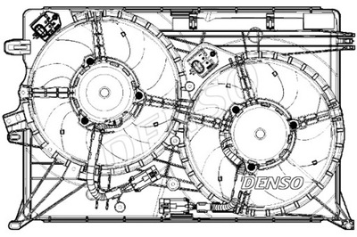 DENSO ВЕНТИЛЯТОР РАДИАТОРА Z КОРПУСОМ FIAT 500X JEEP RENEGADE 1.4