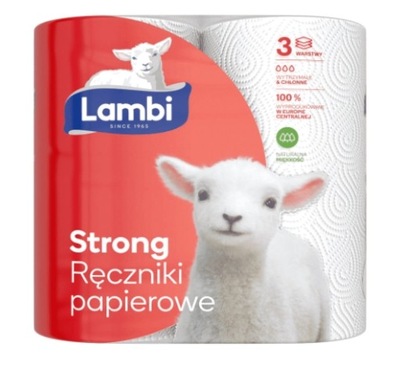 Lambi, Strong Ręczniki papierowe, 2 rolki
