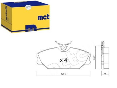 SABOTS DE FREIN DE FREIN AVANT METELLI - milautoparts-fr.ukrlive.com