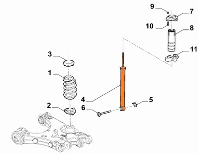 Амортизатор адаптивный задний alfa romeo stelvio фото №1