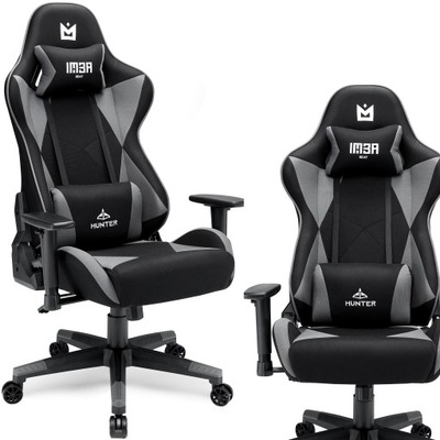 Fotel gamingowy biurowy krzesło gracza Tkanina