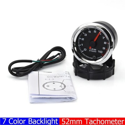 7 Color 52MM Tacho Meter PRM Air Fuel Ratio Boost Gauge Voltage EGT ~84119