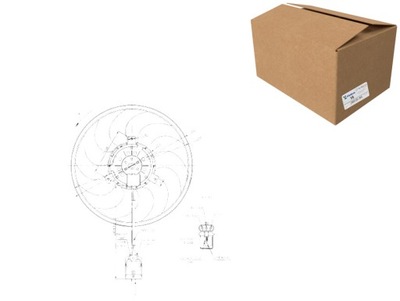 ВЕНТИЛЯТОР РАДИАТОРА ASTRA H 04- ZAFIRA B 05- ABAKUS