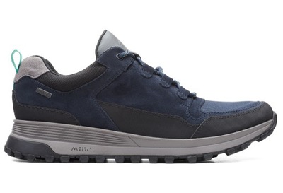 Buty męskie sporotwe Clarks ATL Trek Gore-tex skórzane granatowe 44