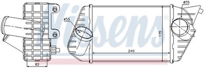 AUŠINTUVAS ORO ĮSIURBIMO FIAT STILO 1.9D 10.01-08.08 NISSENS NIS 9670 