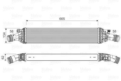 VALEO 818601 RADUADOR AIRE DE CARGA  