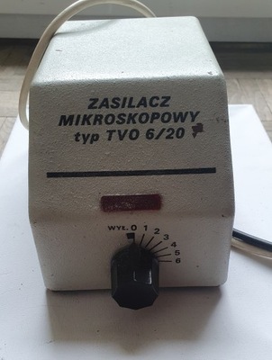 zasilacz mikroskopowy typ TVO 6/20 PRL Telos <<<