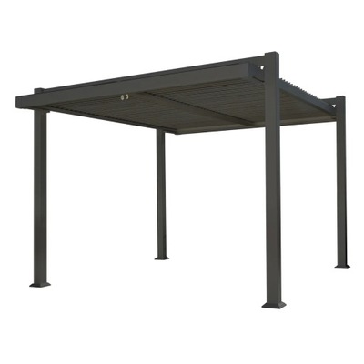 Pawilon ogrodowy pergola Persea 3.6x3.2 m antracytowy Naterial