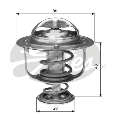 GATES TH31271G1 TERMOSTAT, MATERIAL COOLING  