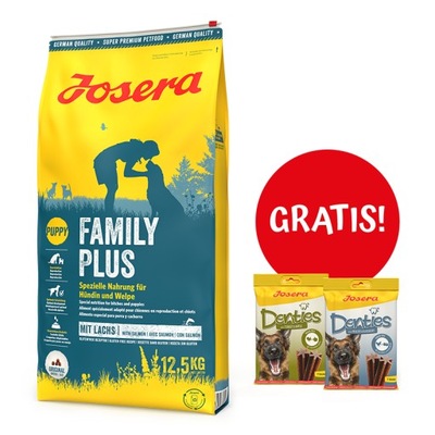 Josera FamilyPlus Family Plus 12,5kg + 2x Denties GRATIS