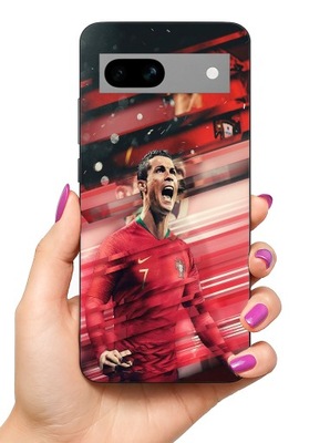 ETUI CASE DO GOOGLE PIXEL 7A- KLUBY PIŁKARZE RONALDO CR7