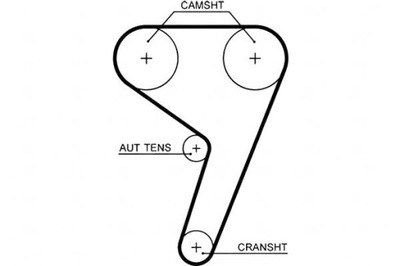 Gates ремень распределительного вала volvo s40 ii v50 ford fiesta фото №1