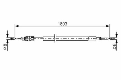 CIĘGŁO ТОРМОЗ СТОЯНОЧНИЙ 1 987 482 317