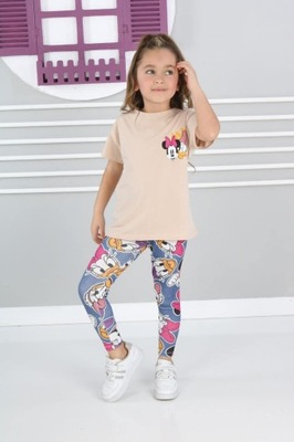 MINNIE komplet t-shirt getry 104/110 cm 4-5 lat