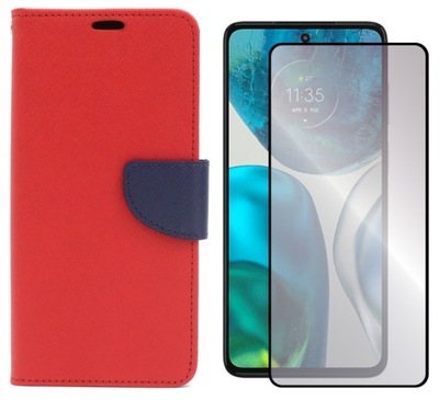 Etui do Motorola G52 4G G71S G82 5G Fancy ce+SZKŁO