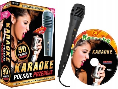 Karaoke polskie przeboje z mikrofonem 50 piosenek