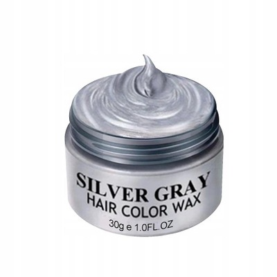 Silver Gray White Hair Color Wax Pomades 1 oz