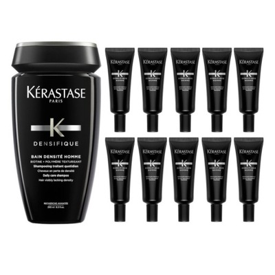 Kerastase Densifique Homme szampon 250ml + kuracja 10x6ml przeciw wypadaniu