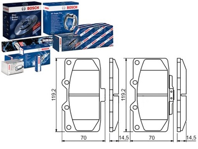 ZAPATAS DE FRENADO SUBARU IMPREZA 2.0/2.5 06.98-12.0  