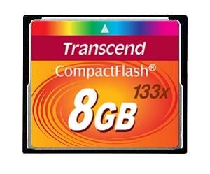 Transcend CompactFlash 8GB 133x (TS8GCF133)