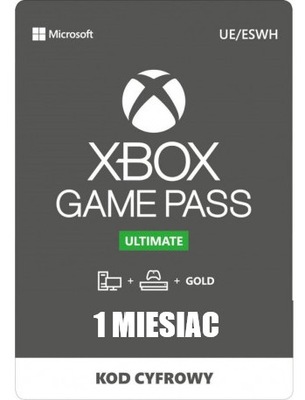 XBOX GAME PASS ULTIMATE 1-MIESIĘCZNA SUBSKRYPCJA | 30 DNI + LIVE GOLD