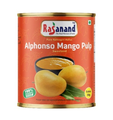 Rasanand Alphonso Pulp Indie pulpa mango 450g