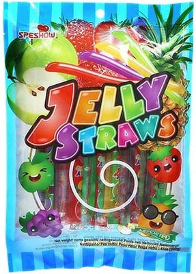 Żelki Owocowe Jelly Straws Fruit Mix Smaków Galaretki Speshow 300g