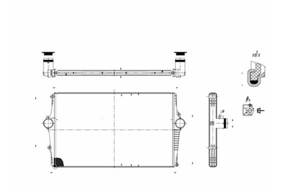 HART ИНТЕРКУЛЕР РАДИАТОР ВОЗДУХА VOLVO S60 I 2.5 00-