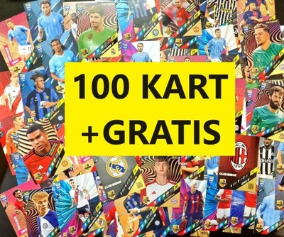 FIFA 365 ADRENALYN XL 2024 Panini ZESTAW 100 KART /30 specjalnych +GRATIS