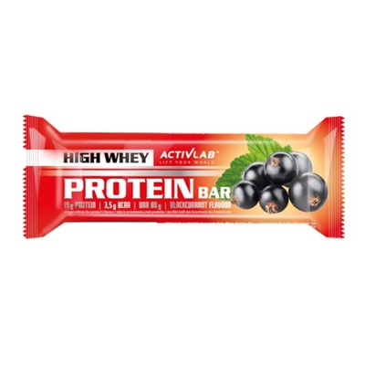 Activlab High Whey Protein Bar 80g Czarna Porzeczk