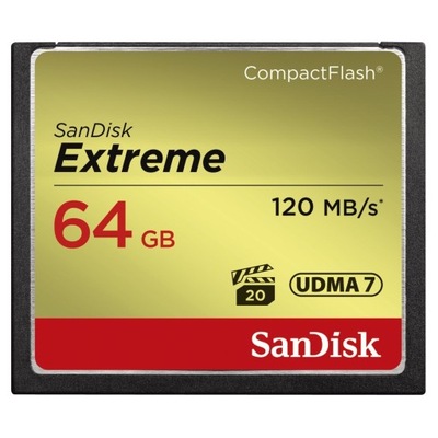 COMPACT FLASH EXTREME PRO 120MB/s 64GB UDMA7 /SanDisk