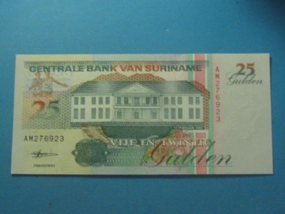 Surinam Banknot 25 Guldenów P-138d UNC 1998