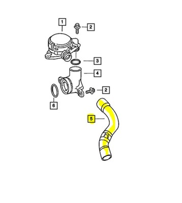 Труба колектор jeep 68051342aa фото №1