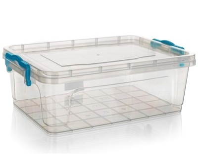 POJEMNIK uniwersalny GEMA 4L z KLIPSAMI do ŻYWNOŚCI mikrofalówka ZMYWARKA