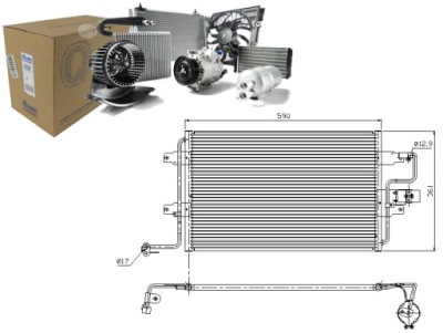 Nissens 94310 конденсатор, кондиционер фото №1