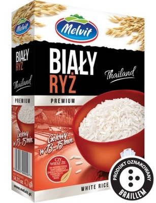 RYŻ MELVIT BIAŁY 4*100 g