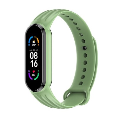 OPASKA SPORTOWA W PASY DO MI BAND 5/6/7 - GREEN