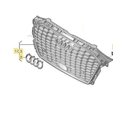 РЕШЁТКА РЕШЁТКА AUDI A3 8Y0853651