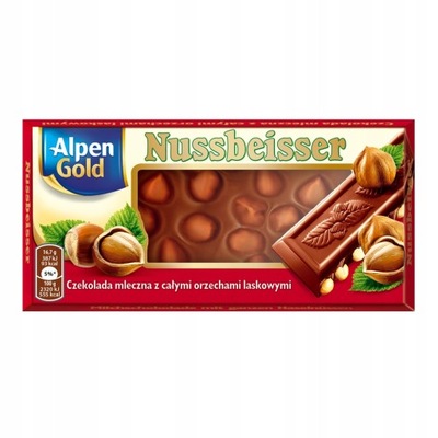 ALPEN GOLD NUSSBEISSER MLECZNA Z ORZECHAMI 100G