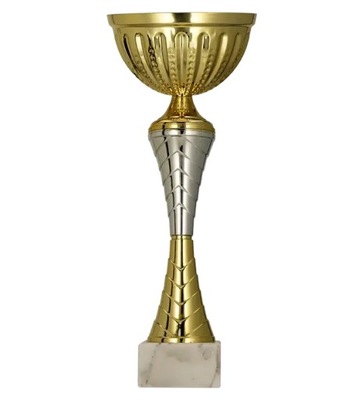 Puchar metalowy złoto - srebrny